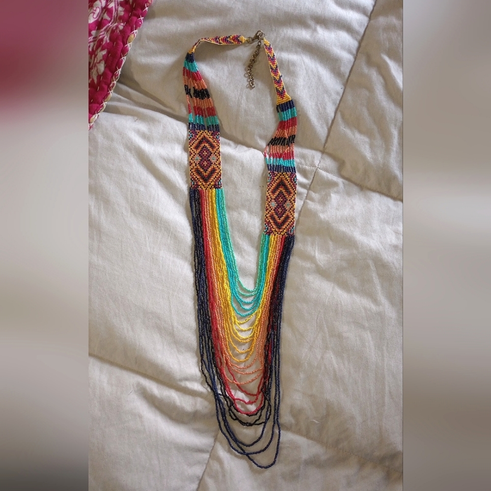 Beaded Tribal Boho necklace